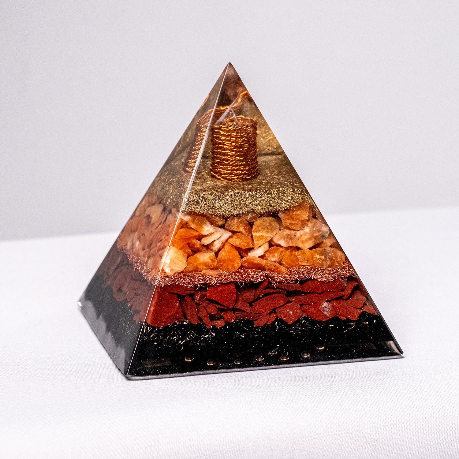 "Magma" [1] – Orgonite Pyramid (No.11)