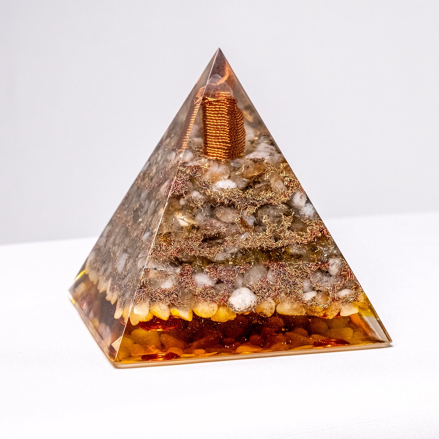 "Solaris" – Orgonite Pyramid (No.13)
