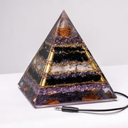 "Superconductor" [2] – Orgonite Pyramid (No.16) [AUX]