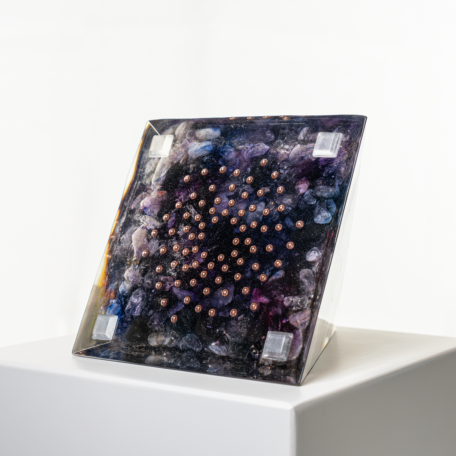 "Galactic Void" [1] – Orgonite Pyramid (No.32)