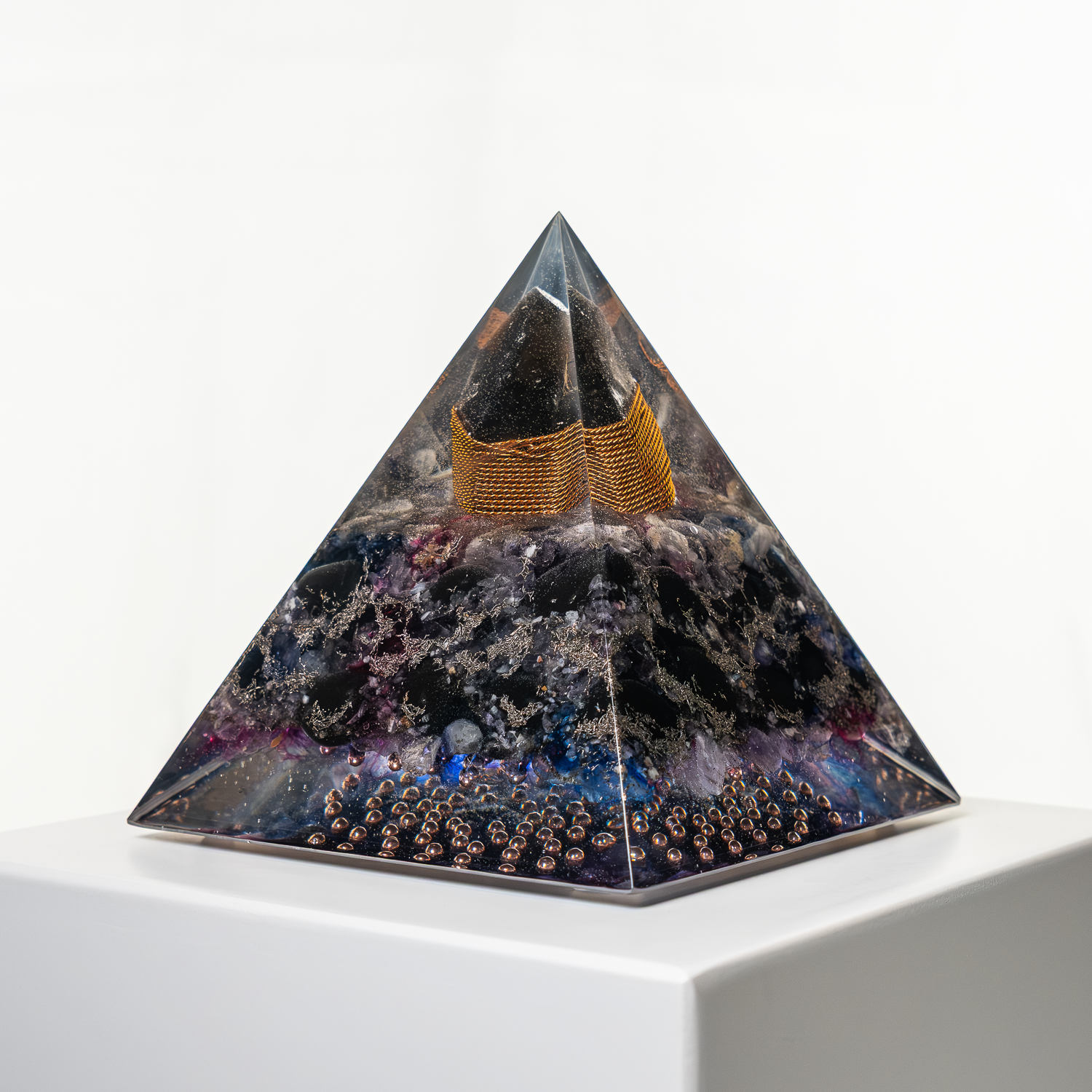 "Galactic Void" [2] – Orgonite Pyramid (No.33)