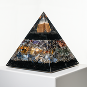 "Compressed Polychromy" – Orgonite Pyramid (No.36)