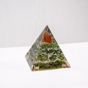 "Celtic Green" [2] – Orgonite Pyramid (No.21)