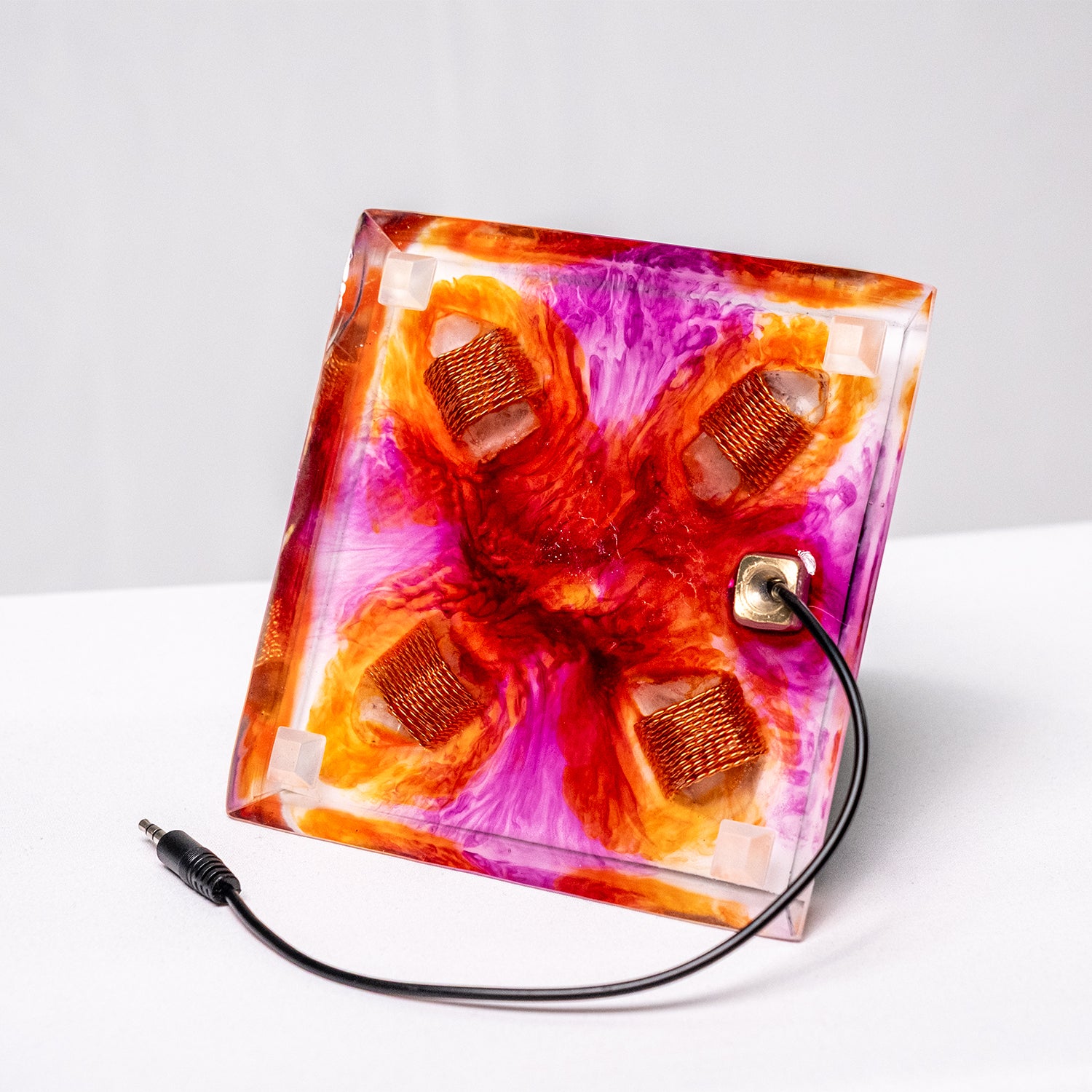 "Synaptic Pulse" – Orgonite Pyramid (No.24) [AUX]