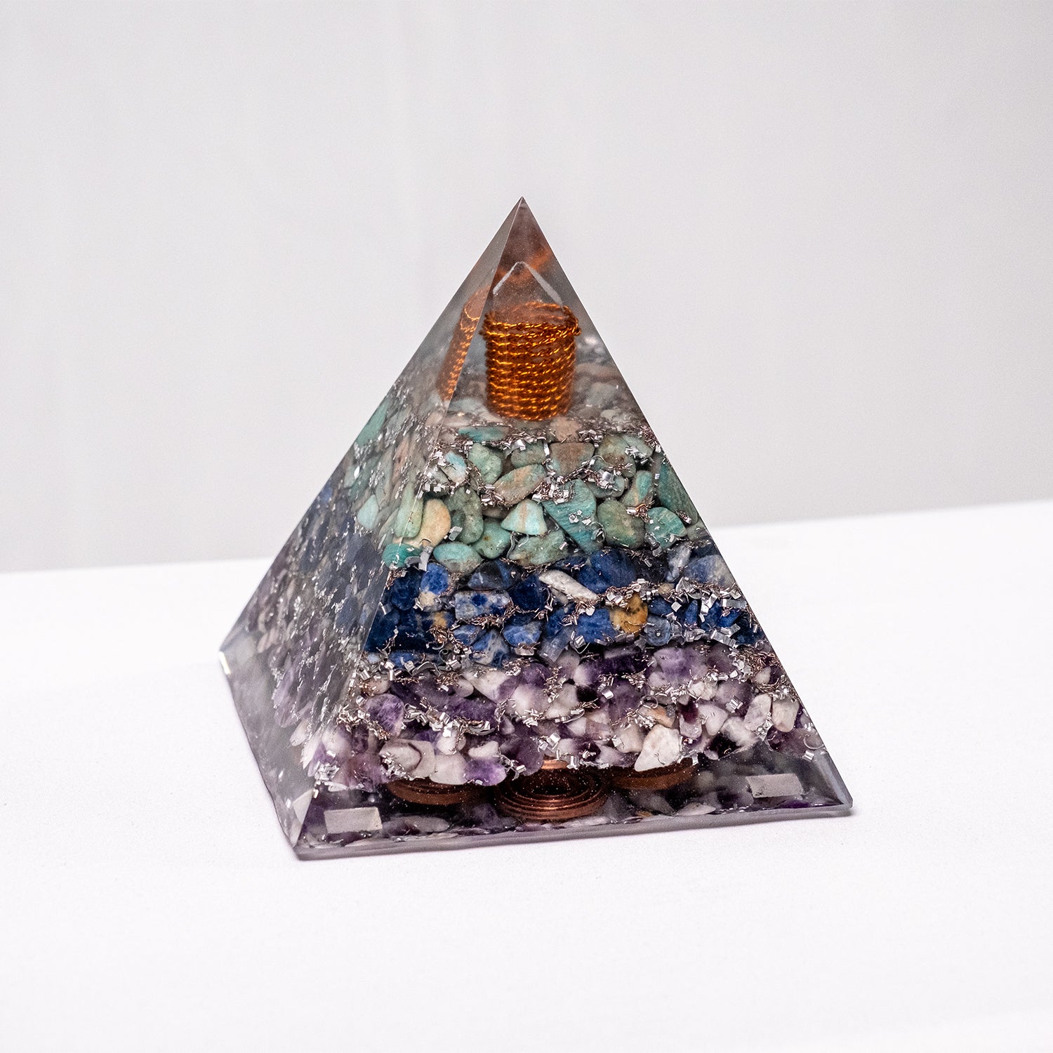 "Atlantean Sunken Shard" – Orgonite Pyramid (No.26) 