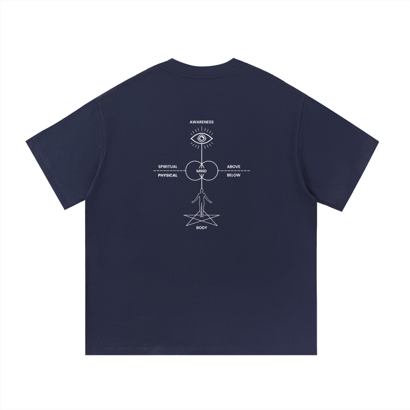 Structure of Self Diagram Unisex Tee (White Text)