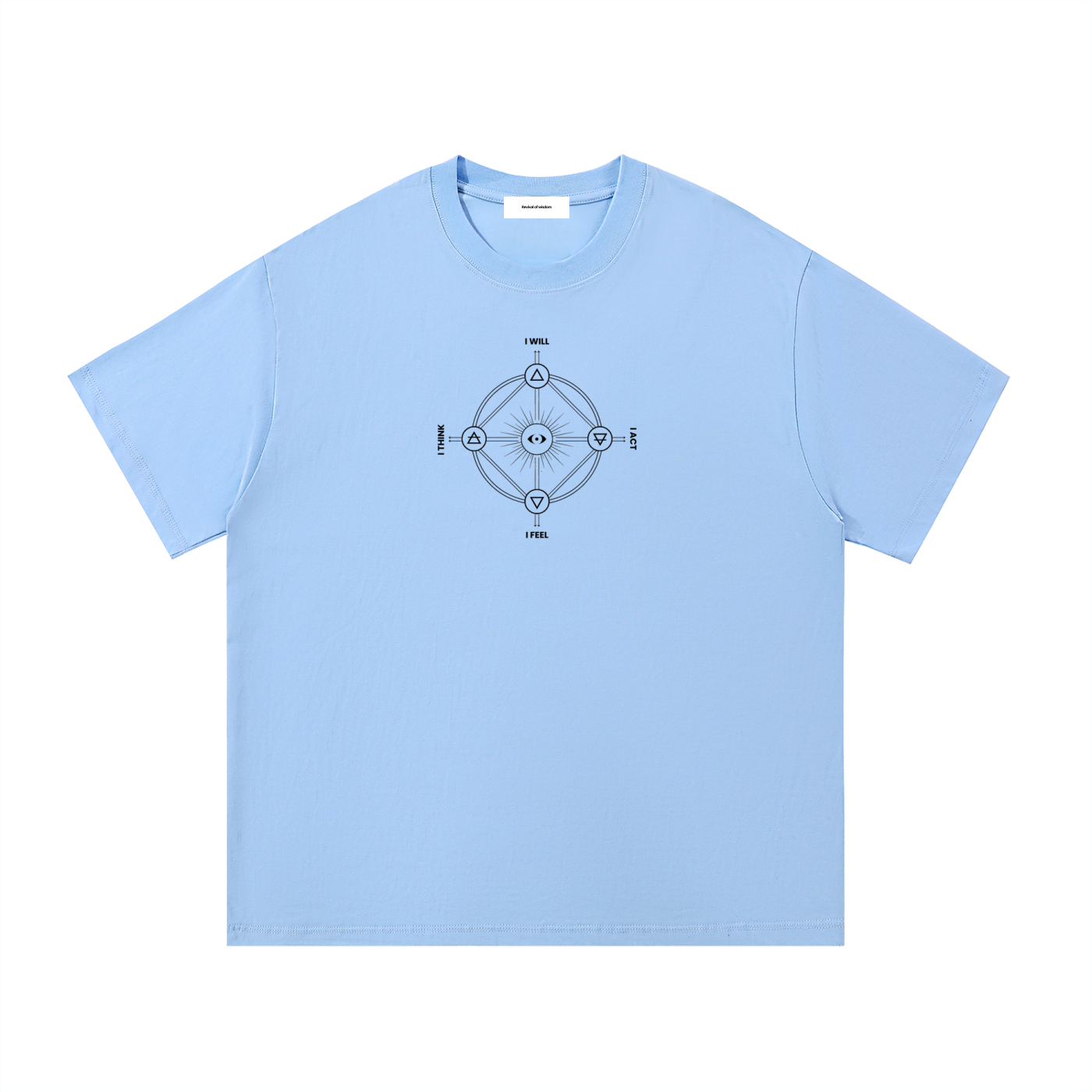 Four Worlds of the Soul Unisex Tee (Black Diagram)