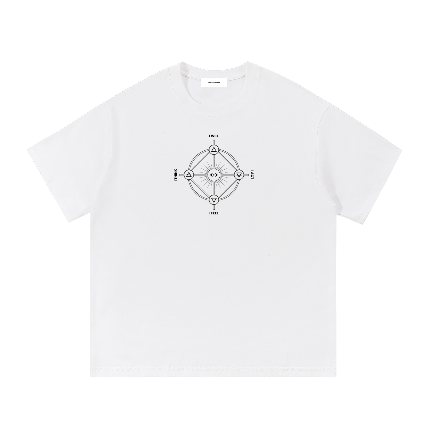 Four Worlds of the Soul Unisex Tee (Black Diagram)