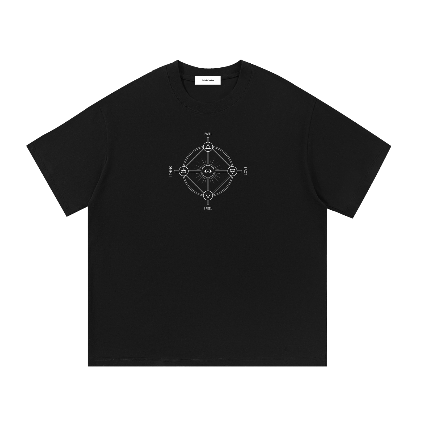 Four Worlds of the Soul Unisex Tee (White Diagram)
